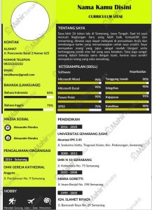 [21 File] Download Cv Word Gratis Ats Friendly Rancangan Menarik