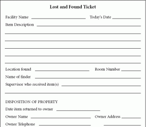 Lost And Found Dan Bagaimana Prosedur Penanganannya