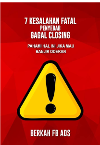 Ebook 7 Kesalahan Fatal Penyebab Gagal Closing