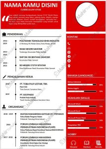 11 Pola Cv Modern Format Word Gratis Yang Mampu Di Edit