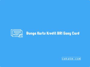 Bri Easy Card: Cara Aktivasi, Limit Kredit & Bunga 2023