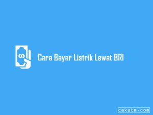 3 Cara Bayar Listrik Melalui Atm Bri Tanpa Ribet 2023