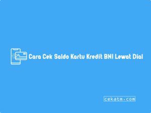 3 Cara Cek Saldo Kartu Kredit Bni Termudah 2023