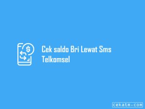 7 Cara Cek Saldo Bri Lewat Sms Telkomsel 2023