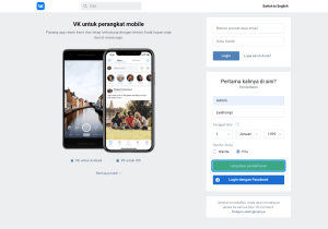 Cara Menciptakan Akun Sosmed Vk (Modern)