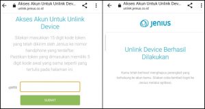 10 Cara Login Jenius Di Hp Baru : Login + Unlink Device