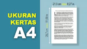 Ukuran Kertas A4 Dalam Cm, Mm, Inci, Pixel, Dan Cara Mengaturnya