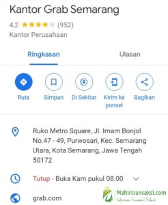 11 Alamat Kantor Grab Semarang Lengkap Dengan Rutenya