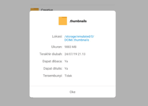 Cara Meniadakan File & Folder Thumbnail [Thumbdata] Android