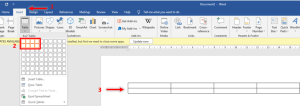 Cara Menciptakan Tabel Di Word