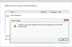 Cara Mengatasi Windows Cannot Be Installed To This Disk